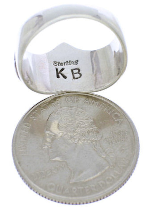 Multicolor Tiger Eye Sterling Silver Jewelry Ring Size 8-3/4 RS42135